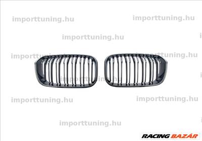 BMW 3 F34 2013-2020 Dual Line Fényes Fekete Hűtőrács 