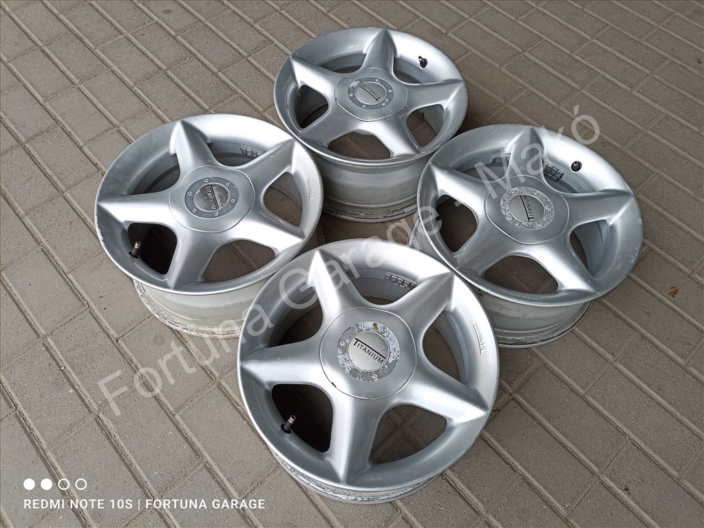 4x100 / 4x114,3 15" Titanium használt alufelni garnitúra 2. kép