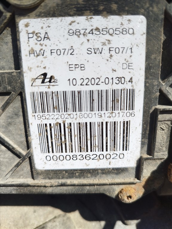 Peugeot 508 I Elektromos kézifék 9874350580 2. kép