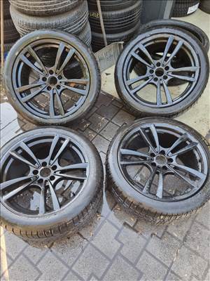  5x120 lyukosztású 20" használt alufelni, rajta 275/40 használt Pirelli téli gumi 
