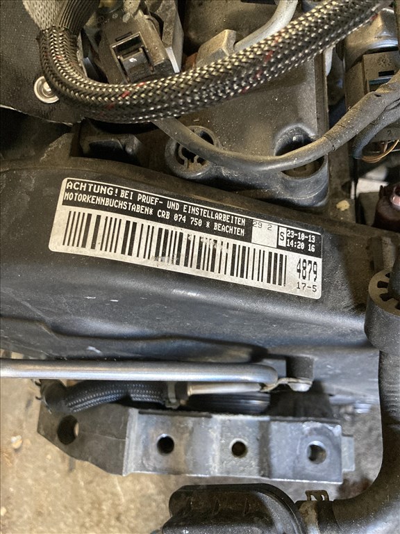 Volkswagen Golf VII 2.0 TDI BMT CRB 2.0 CrTdi motor komplett turbó üzemanyag befecskendező rendszer  2. kép