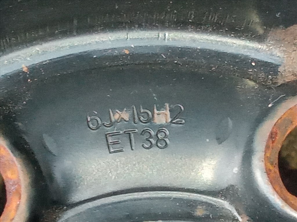  5x112 lyukosztású 6JJ 15" használt (gyári felni) lemezfelni 3. kép