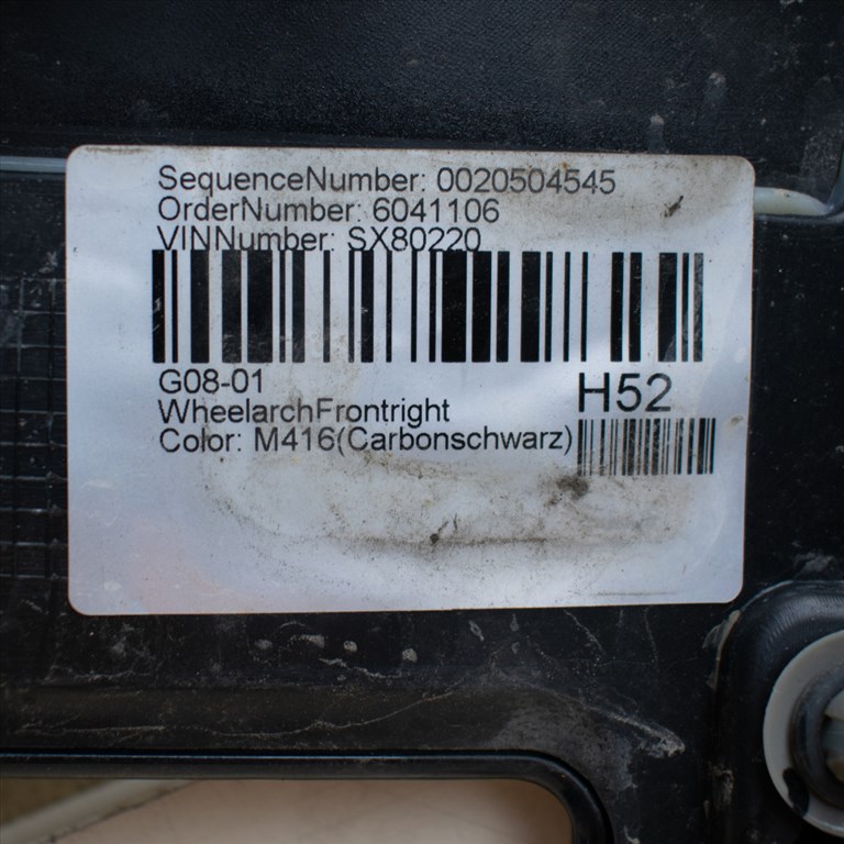 BMW iX3 G08 sárvédõ ív 2. kép