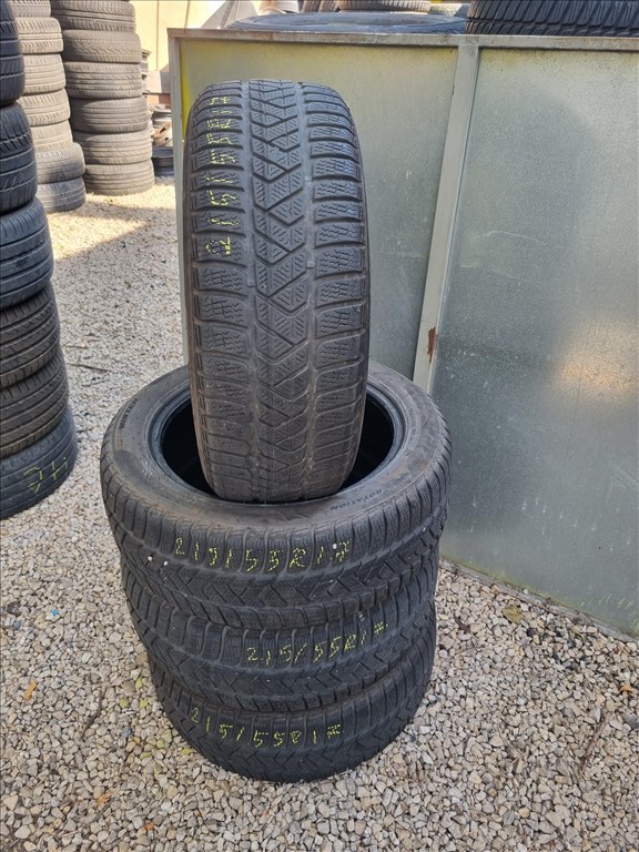  215/5517" újszerű Pirelli Sottozero 3 téli gumi 4db  3. kép