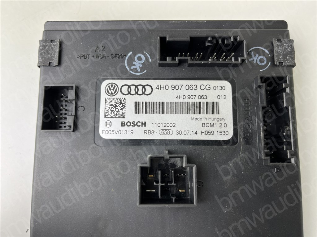 AUDI A6 C7 (4G2, 4GC) Komfort vezérlőegység/modul (4H0907063CG, 4H0907063BP) 2. kép