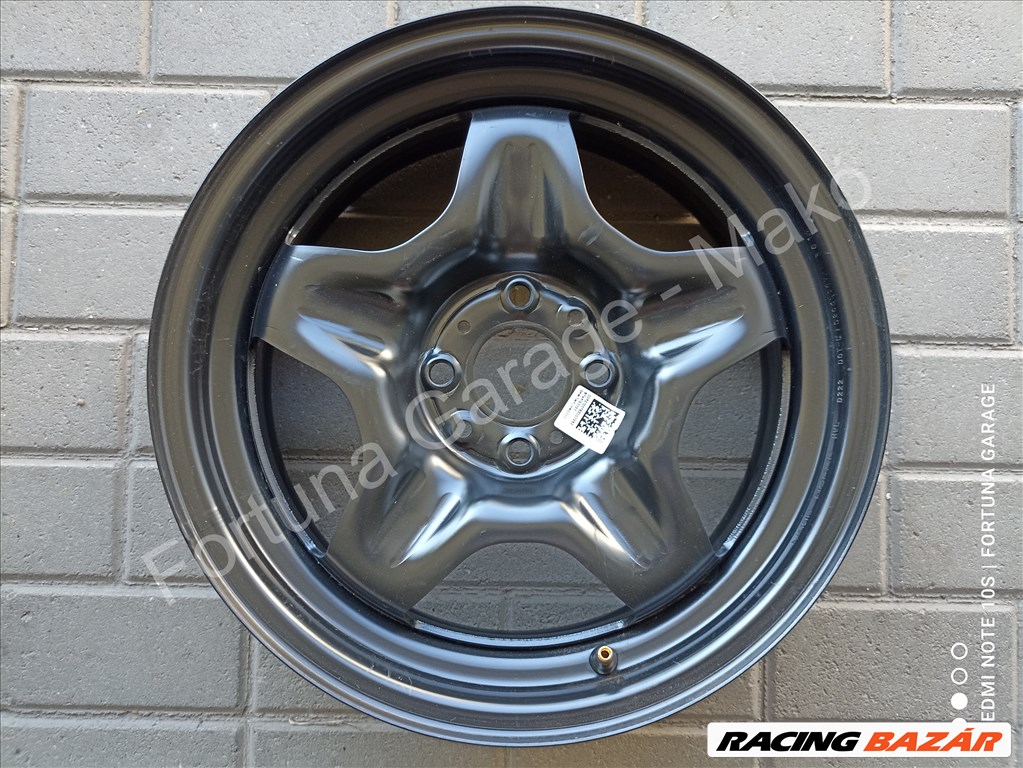4x98 15" Fiat új lemezfelni garnitúra dísztárcsával 3. kép