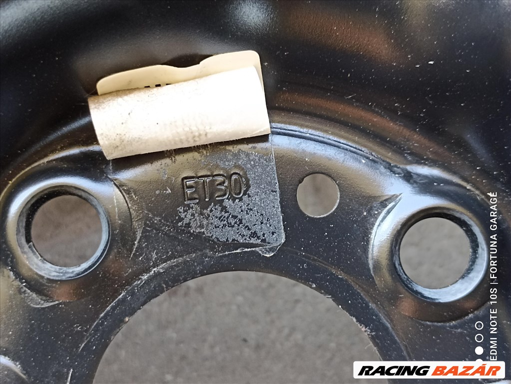 4x98 15" Fiat új lemezfelni garnitúra dísztárcsával 4. kép