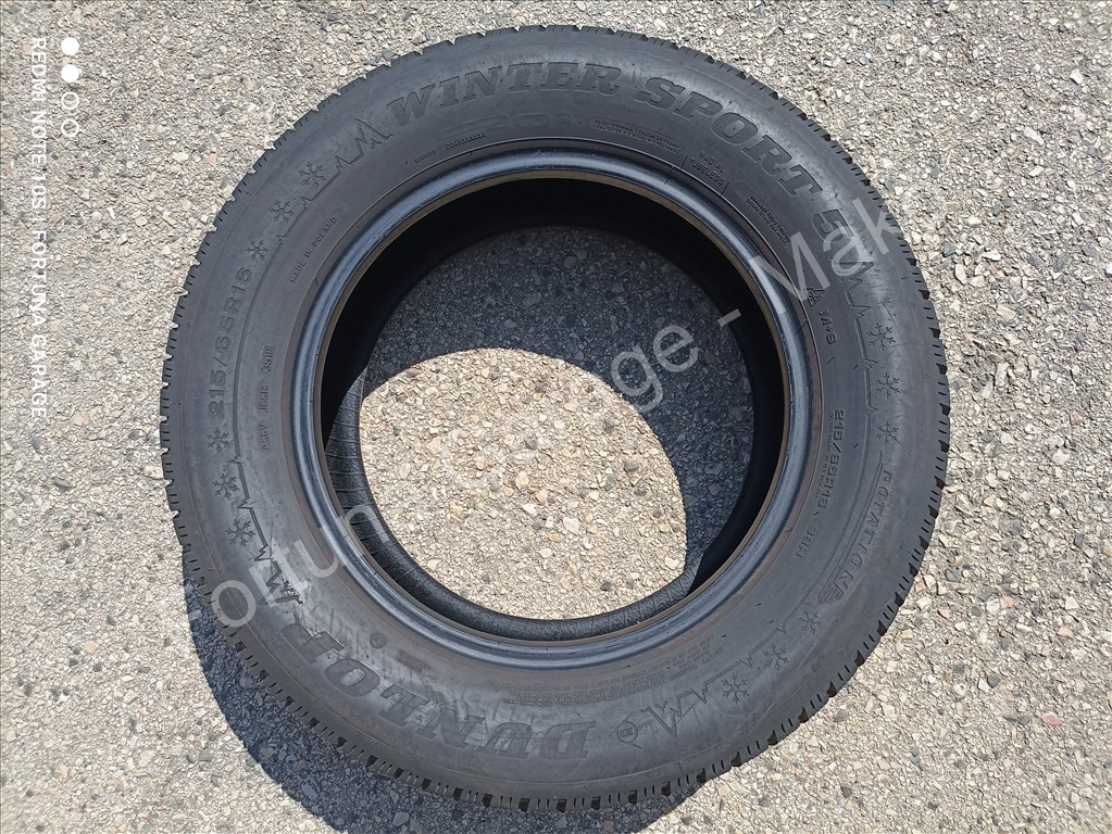 215/65 R16" Dunlop használt téli garnitúra 3. kép