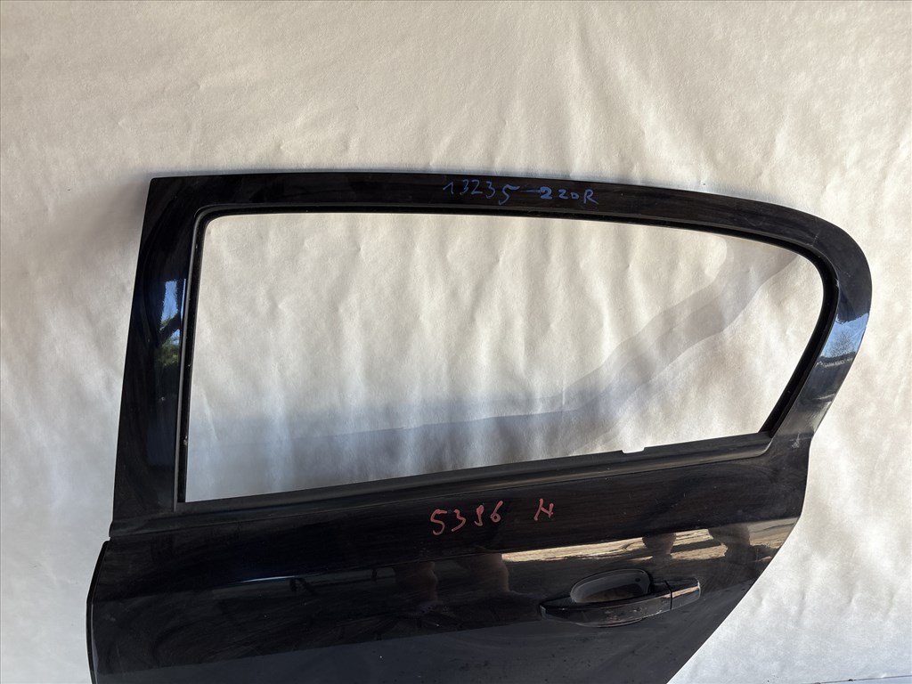 13235 Opel astra H Bal hátsó Ajtó Fekete Z20r 5 ajtós 2. kép