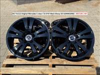 R17 5x112 Original Mercedes C-class 7.5J ET47 Black Glossy OE A2044010402 