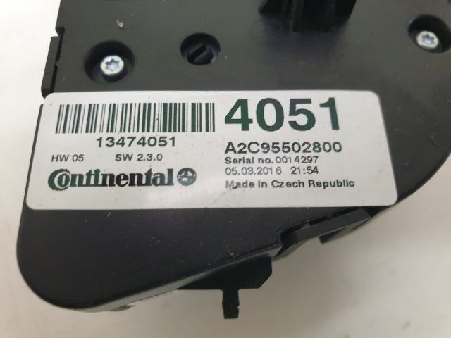 Opel Zafira C Fűtéskapcsoló  13474051 3. kép