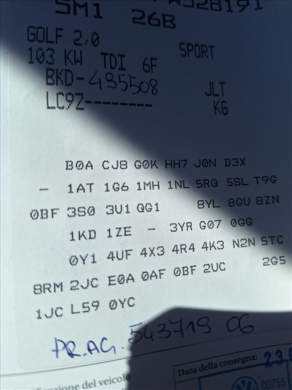 Volkswagen Golf Plus 2.0 TDI BKD LC9Z bontott alkatrészei 9. kép