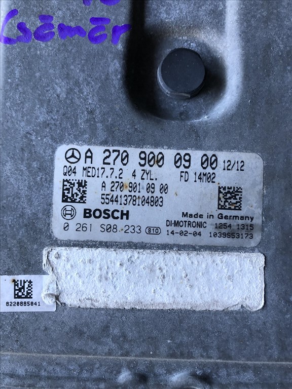 Mercedes Benz A , B , CLA , GLA motorvezérlő a2709000900 2. kép