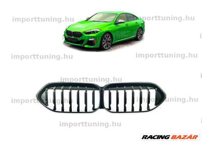 BMW 2 F44 2020- Single line Fényes Fekete Hűtőrács