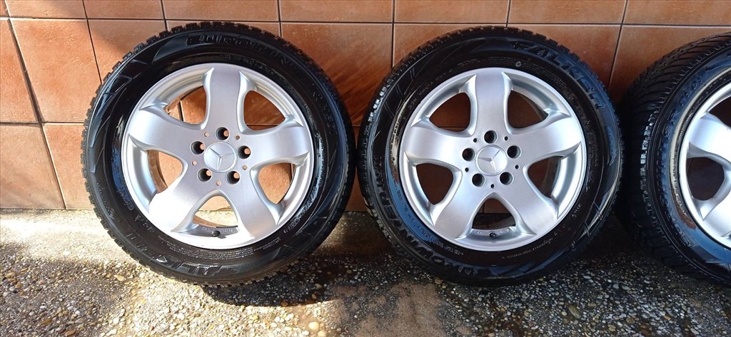 MERCEDES E 16" ALUFELNI 5X112 TÉLI 225/55R16 GUMIVAL OLCSÒN!! 2. kép