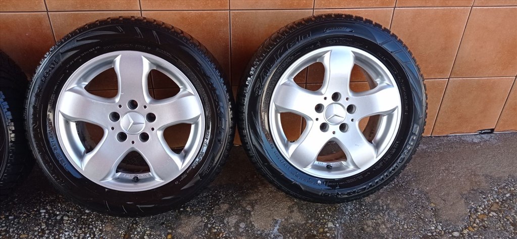 MERCEDES E 16" ALUFELNI 5X112 TÉLI 225/55R16 GUMIVAL OLCSÒN!! 3. kép