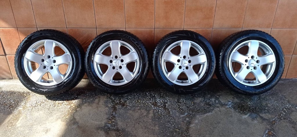 MERCEDES E 16" ALUFELNI 5X112 TÉLI 225/55R16 GUMIVAL OLCSÒN!! 1. kép