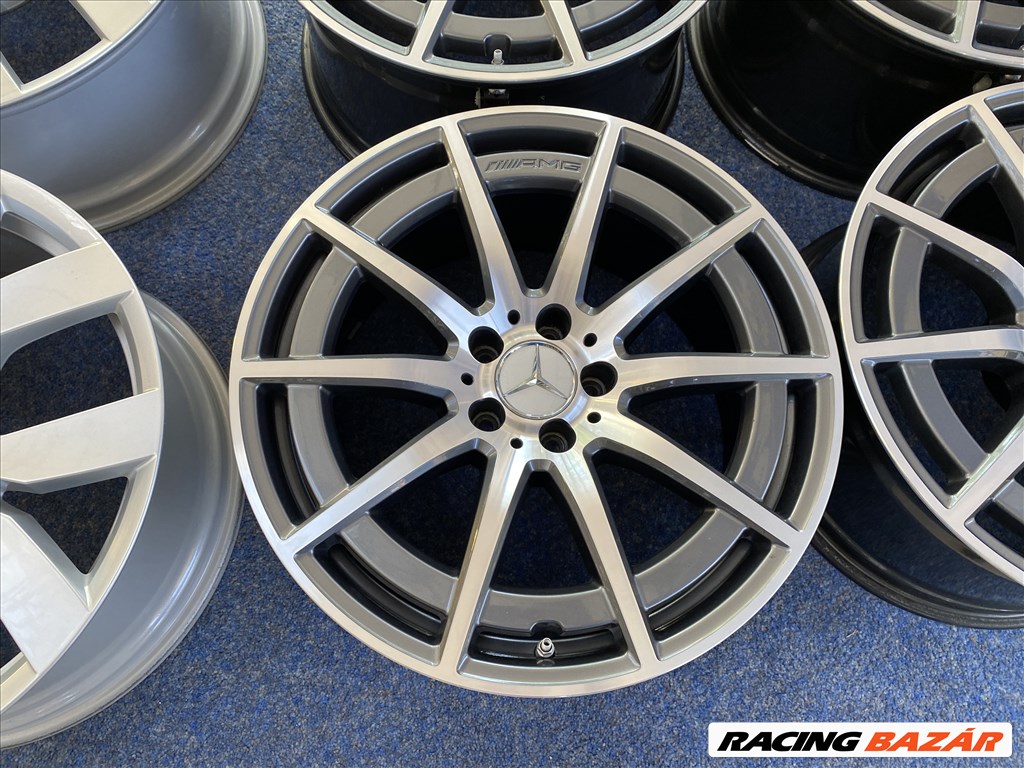 (3711) Mercedes 19 gyári alufelni felni, 5x112, E63 AMG 6. kép