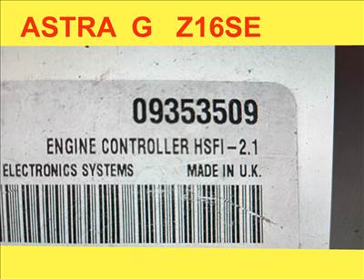 Opel Astra G motorvezérlő elektronika 9353509 hsfi21z16se