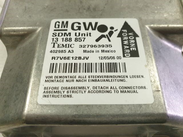 Opel Astra H Légzsák elektronika GW 13188857 3. kép
