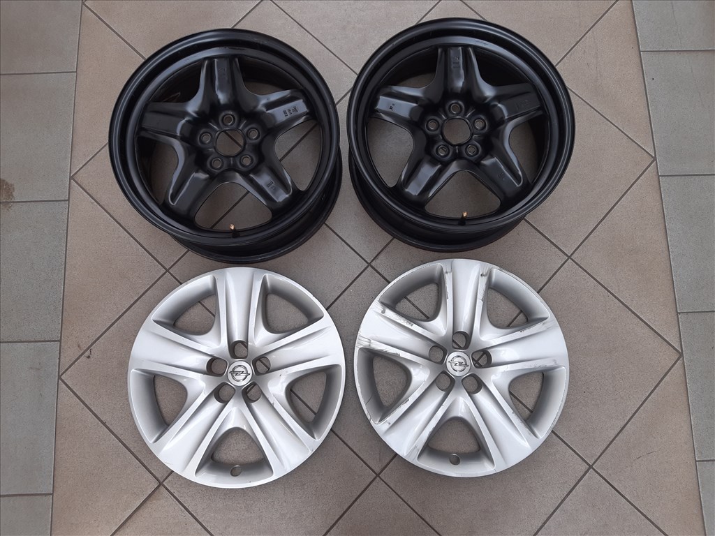  1 vagy 2 db Opel gyári struktur lemezfelni 7x17 ET42 Astra  1. kép