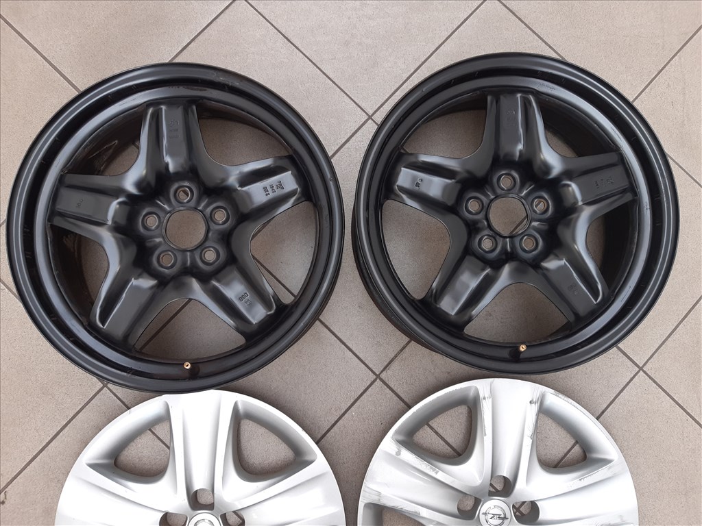  1 vagy 2 db Opel gyári struktur lemezfelni 7x17 ET42 Astra  2. kép