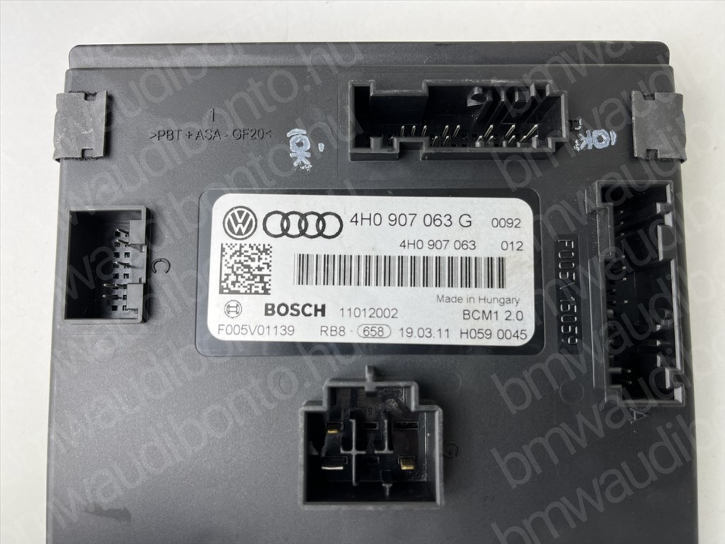 AUDI A6 C7 (4G2, 4GC) Komfort vezérlőegység/modul (4H0907063G) 2. kép