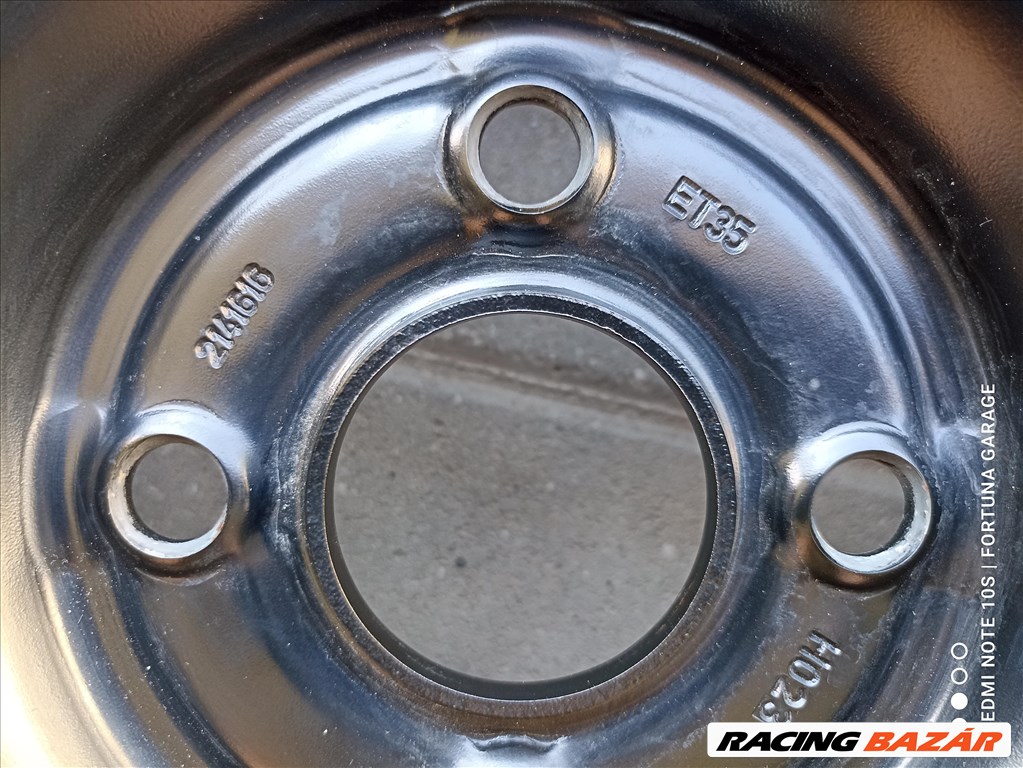 4x100 14" Toyota / Citroen / Peugeot újszerű lemezfelni garnitúra (639) 7. kép