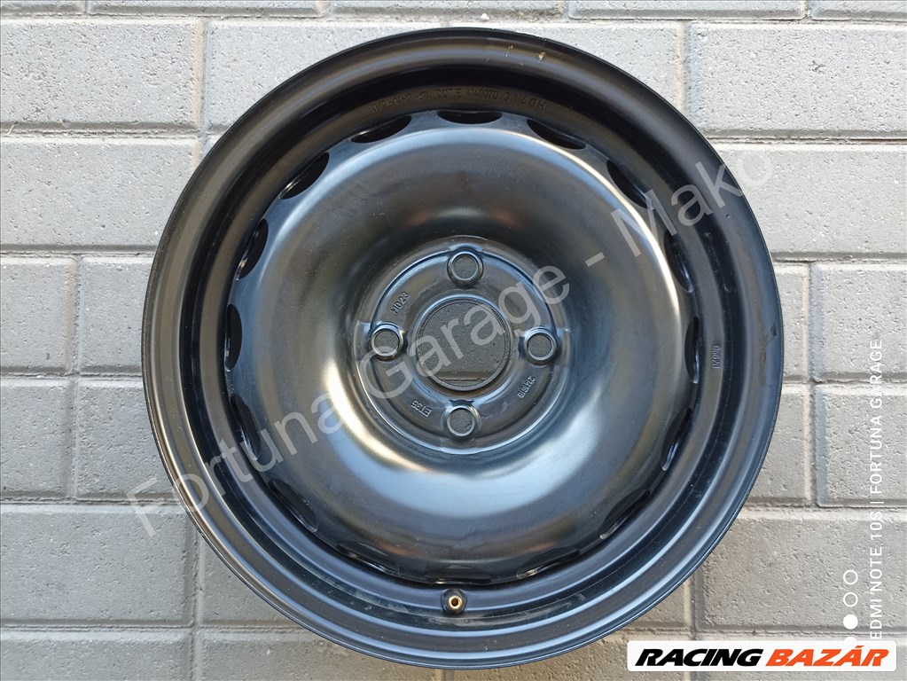 4x100 14" Toyota / Citroen / Peugeot újszerű lemezfelni garnitúra (639) 4. kép