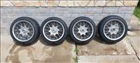  4x100 lyukosztású 14" használt alufelni, rajta 195/45 használt Toyo Tires nyári gumi gumi 