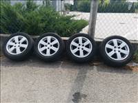  4x100 lyukosztású 15" használt alufelni, rajta 185/60 újszerű Hankook nyári gumi gumi 