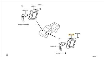 8631B513 Mitsubishi L200 4WD - Összkerék Kapcsoló - Vezérlő Elektronika 2015-