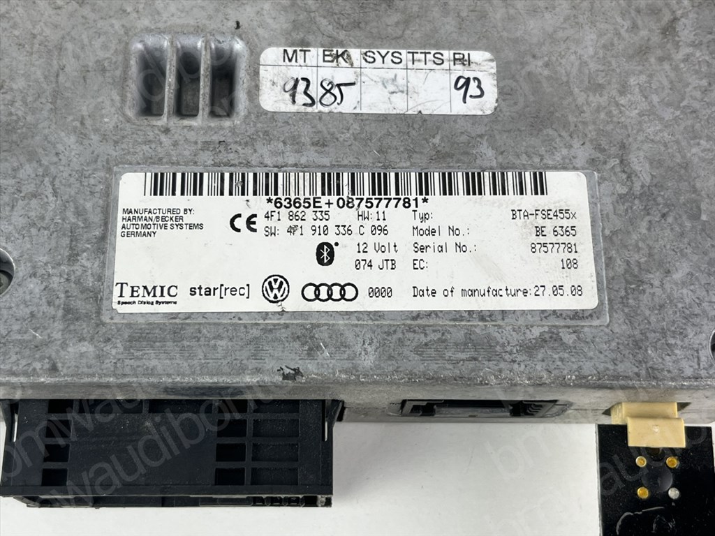 AUDI A6 C6 (4F2) Bluetooth vezérlőegység modul (4F1862335) 2. kép