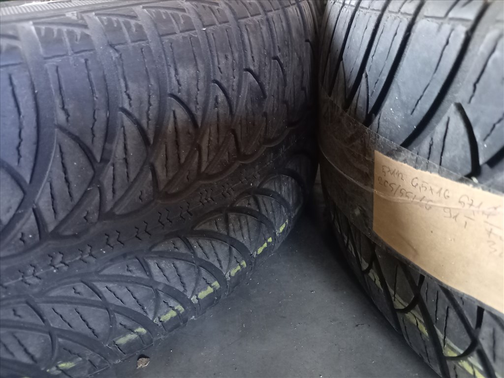  Vw audi 5x112-as 6.5x16" használt Dezent alufelni, rajta 205/55 használt Fulda téli gumi sxx4 4. kép