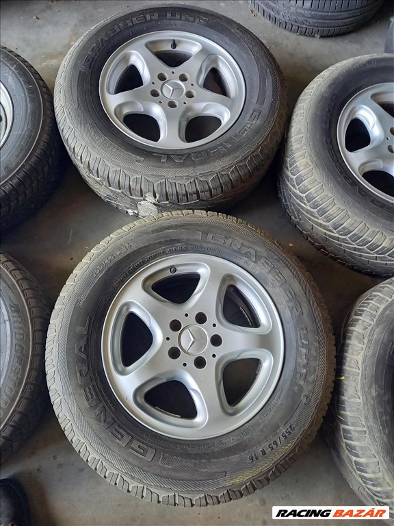 Mercedes W163 5x112-as 8x16" (gyári felni) alufelni, 255/65 használt General Tyre nyári gumi sxx3 2. kép