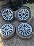 5x120 lyukosztású 19" kétszéles újszerű BMW felni alufelni, rajta Michelin téli gumi