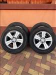  5x100 lyukosztású 16" használt Subaru alufelnik, rajtuk 215/65 használt Continental nyári gumik