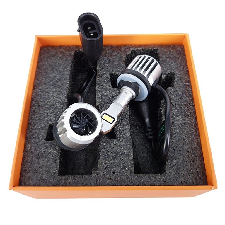 H27W/1 H27W-1 H27W1 880 PG13  LED izzó 6500K M6S Jégfehér - Hideg fehér 7535 CSP LED CANBUS 12V 3100lm✔️ 5. kép