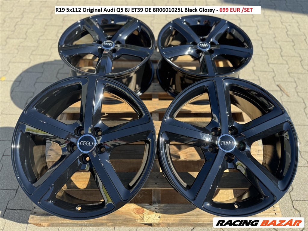 R19 5x112 Original Audi Q5 8J ET39 OE 8R0601025L gyári alufelnik felnik 1. kép