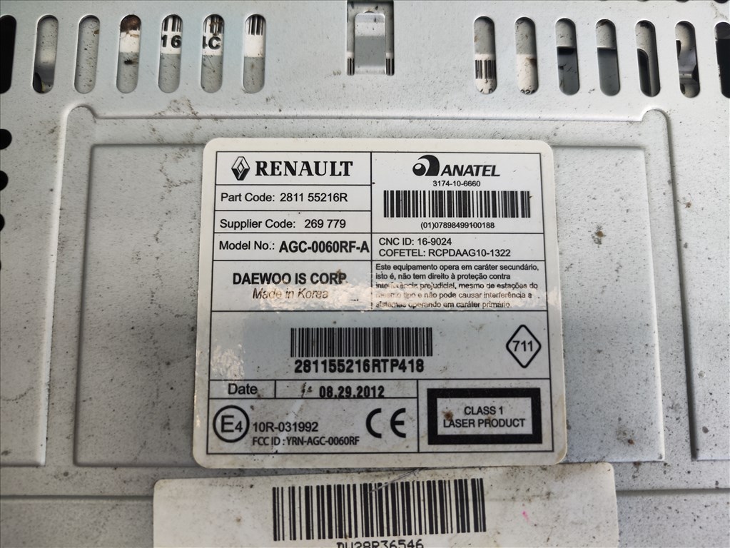 Dacia Duster I cd rádió  281155216r 3. kép