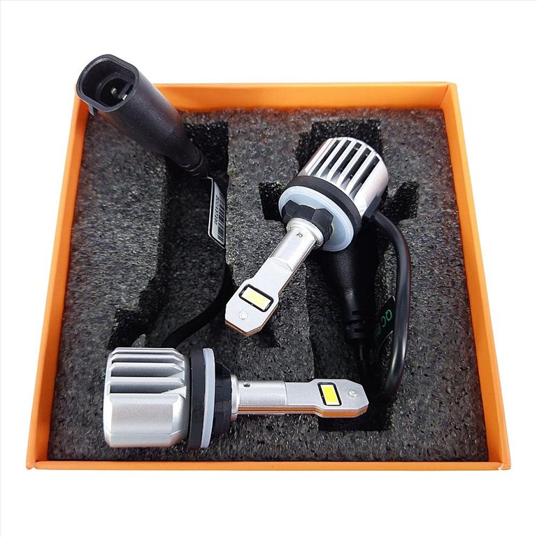 H27W/2 H27W-2 H27W2 881 PGJ13 LED izzó 6500K M6S Jégfehér - Hideg fehér 7535 CSP LED CANBUS 12V 3100lm✔️ 1. kép