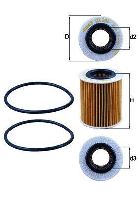 MAHLE OX 386D - olajszűrő ALFA ROMEO CADILLAC FIAT HOLDEN OPEL SAAB SUZUKI VAUXHALL