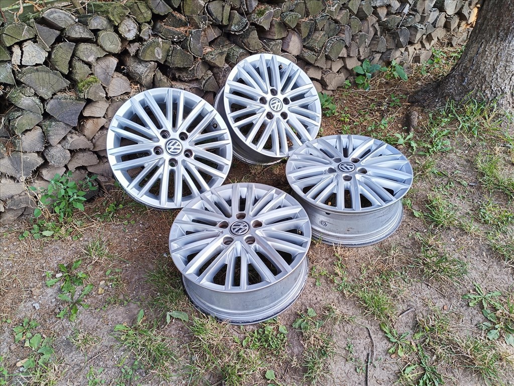  5x112 lyukosztású 6J Volkswagen 16" újszerű (gyári felni) alufelni 2. kép