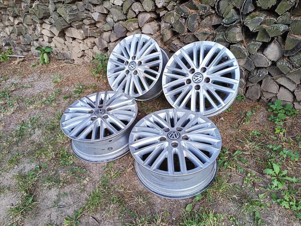  5x112 lyukosztású 6J Volkswagen 16" újszerű (gyári felni) alufelni 3. kép