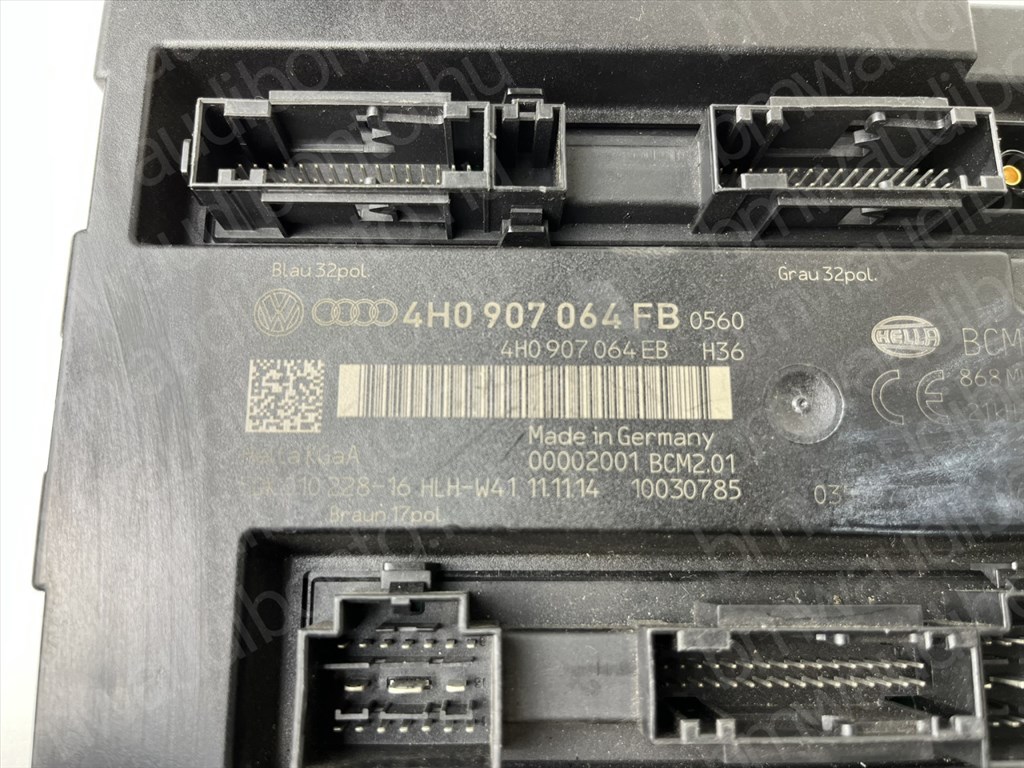 AUDI A6 C7 (4G2, 4GC) Komfort vezérlőegység/modul (4H0907064FB, 4H0907064DB, 4H0907064AB, 4H0907064AP, 4H0907064CB, 4H0907064EB, 4H0907064AA, 4H0907064AN, 4H0907064BB) 2. kép