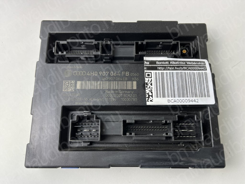 AUDI A6 C7 (4G2, 4GC) Komfort vezérlőegység/modul (4H0907064FB, 4H0907064DB, 4H0907064AB, 4H0907064AP, 4H0907064CB, 4H0907064EB, 4H0907064AA, 4H0907064AN, 4H0907064BB) 3. kép