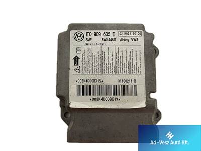 Volkswagen Touran 1T0 Légzsákvezérlő 1T0909605E