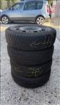  5x100 lyukosztású R14" használt Volkswagen Polo lemezfelni, rajta 165/70 használt téli gumi gumi 