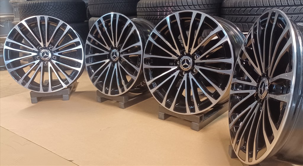 Mercedes W223 S klasse gyári alufelnik 5x112 8,5x19 ET31,5 4db 8. kép