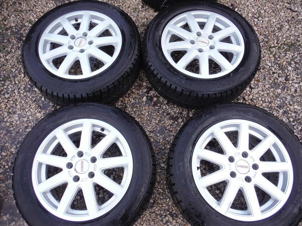  7x16 Audi A4/A6-ra alu Dezent szett 5x112 Et45 205/60R16-os téligumival Sxx2 1. kép